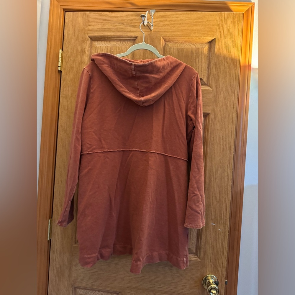 Coldwater Creek Lightweight Fleece Swing Cardigan - Picture 4 of 5